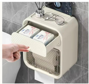 Organizador y Dispensador de Baño con Cajón Oculto